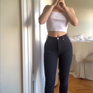 Re/Done Stovepipe Ankle Crop size 23